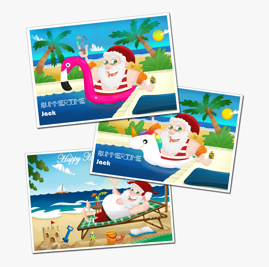Personalised Postcards From Santa Claus"
 Title="personalised - Cartoon, Transparent Clipart