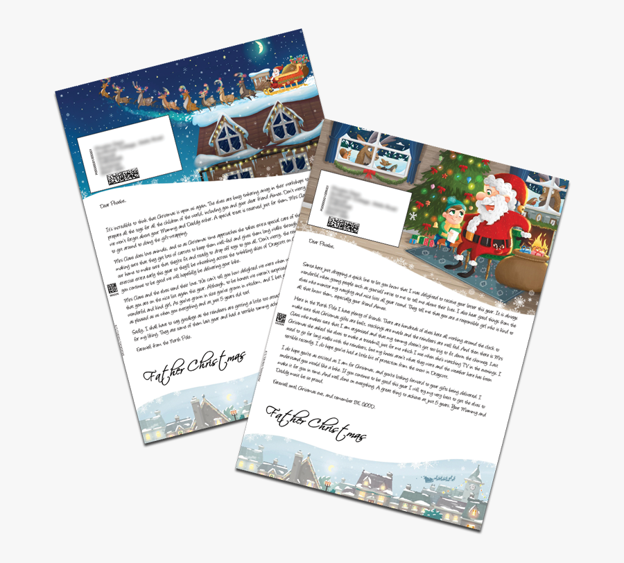 Personalised Santa Letter From Santa Claus"
 Title="personalised - Brochure, Transparent Clipart