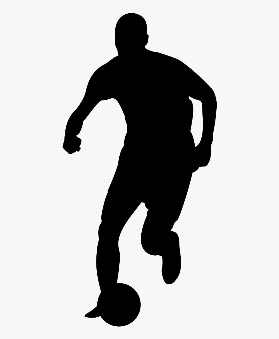 Football Player Silhouette Wall Decal - Silhouette, Transparent Clipart