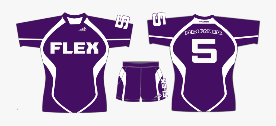 Clip Art Flex Familia Custom Rugby - Flag Football Jerseys Purple, Transparent Clipart