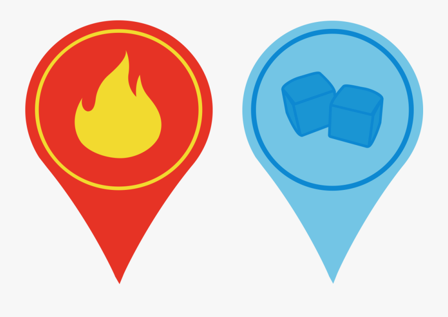 Fire And Ice Symbol Png, Transparent Clipart