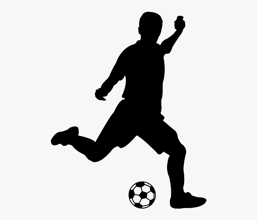 Sport Football Player Silhouette - Silhouette Football Png, Transparent Clipart