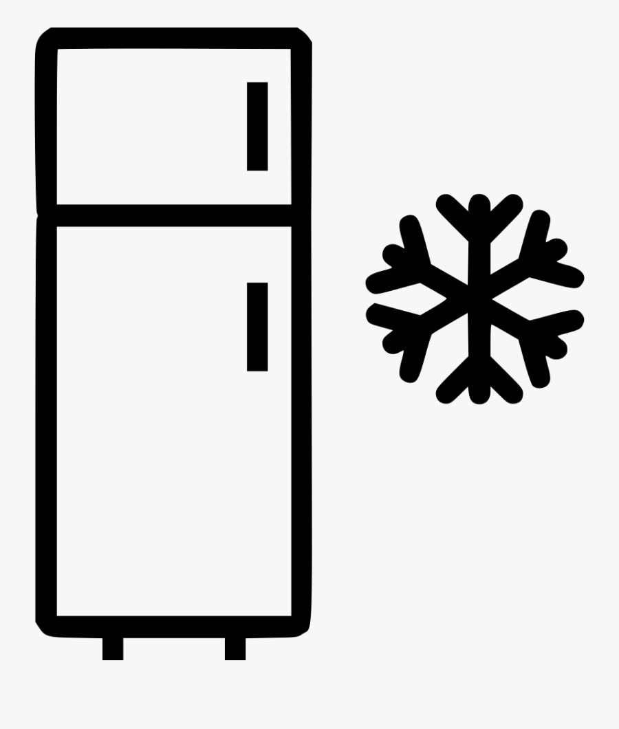 Refrigerator Fridge Snowflake Freezer - Frozen Food Icon, Transparent Clipart