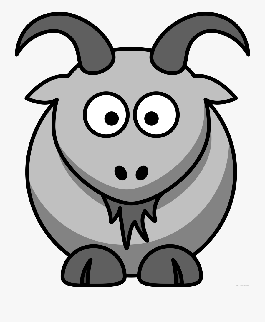 Goat Clipart Black And White Goat Clipart Gaot Goat - Cartoon Goat Clipart, Transparent Clipart