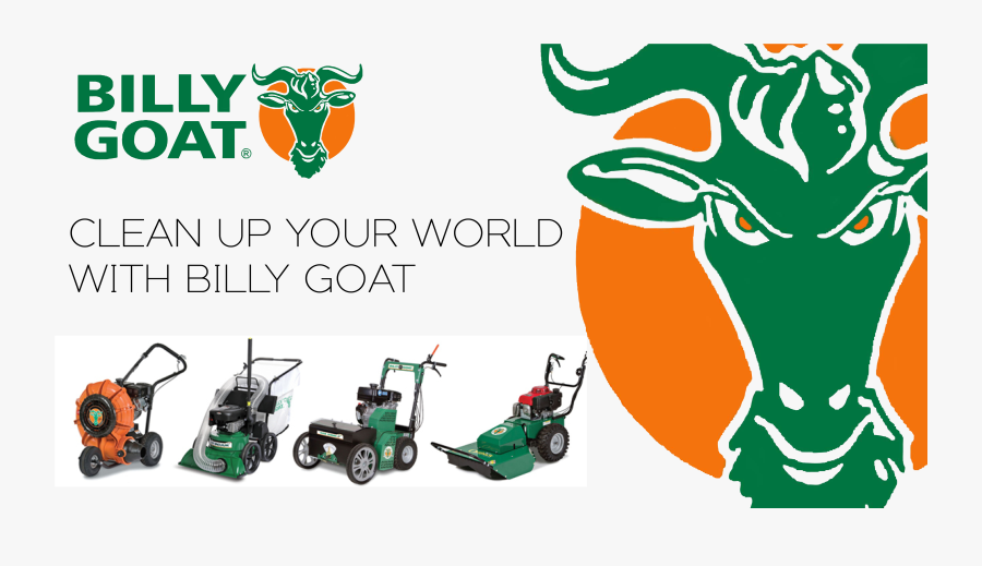 Billy Goat Mower Logo, Transparent Clipart