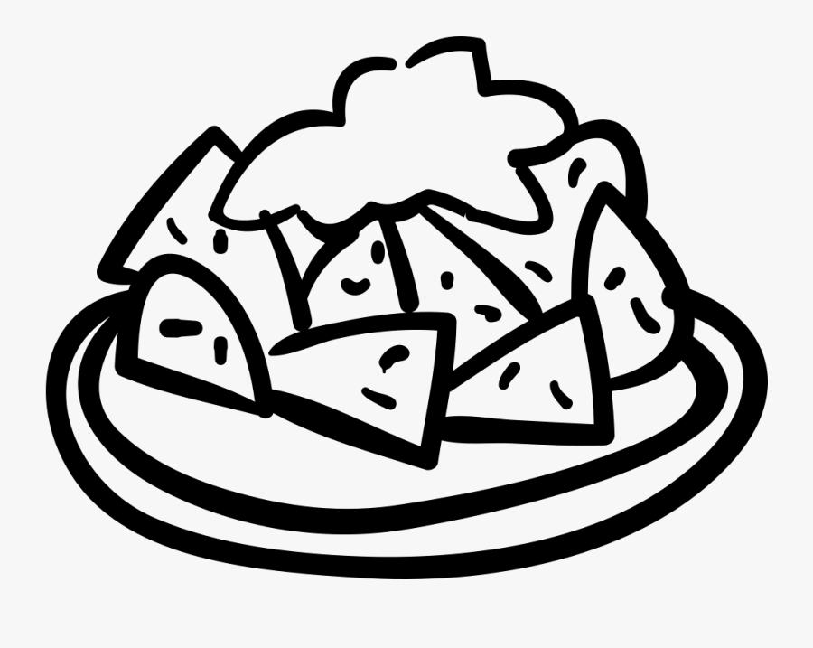 Food Plate Hand Drawn Lunch - Hand Drawn Food Plate, Transparent Clipart