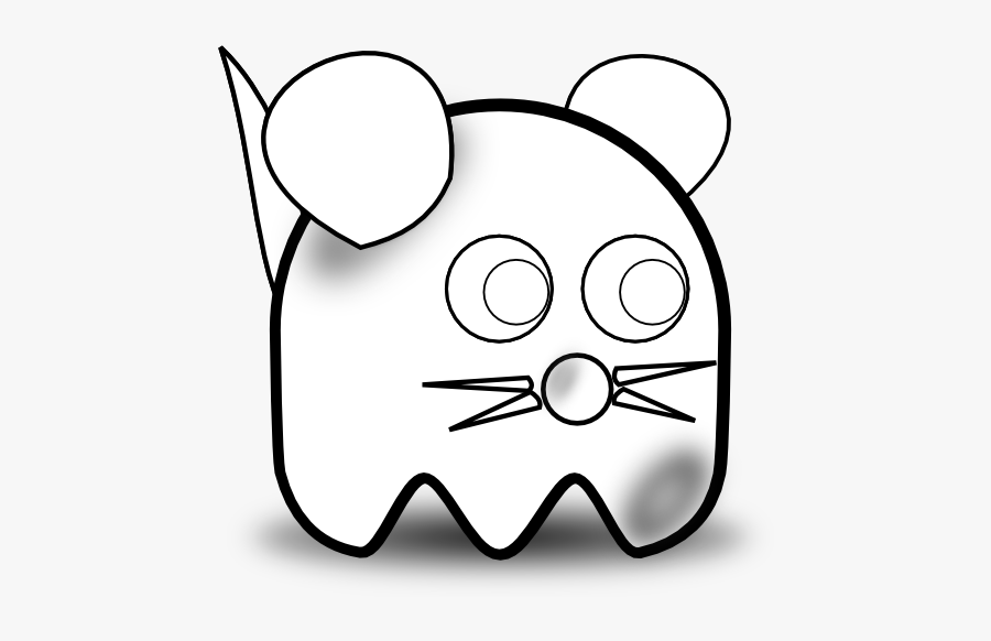 Newbie Mouse Black White Line Animal 555px - Cartoon, Transparent Clipart