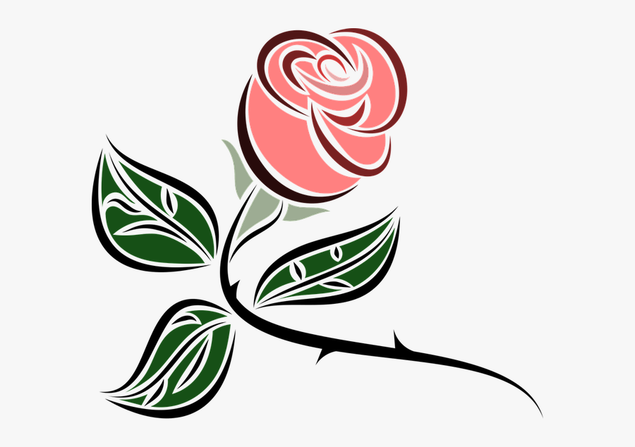 Flower, Foliage, Leaf, Leaves, Pink, Plant, Rosa, Rose - Rose Clipart, Transparent Clipart