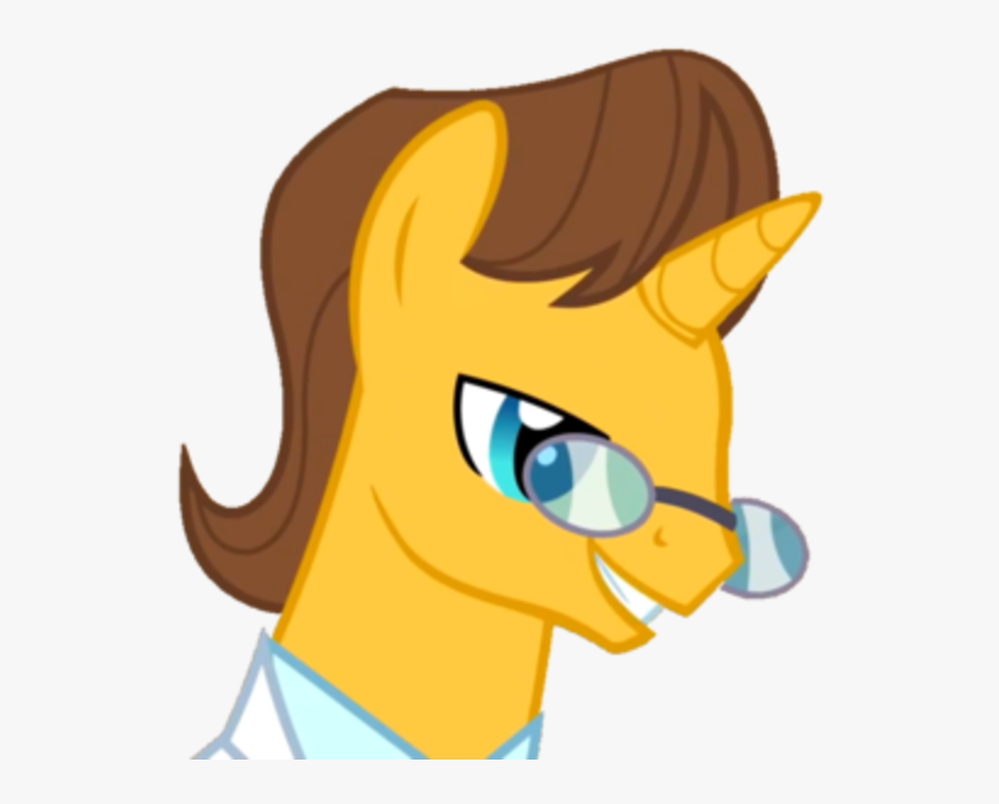 Doctor Stable, Glasses, Handsome Face, Safe, Simple - Cartoon, Transparent Clipart