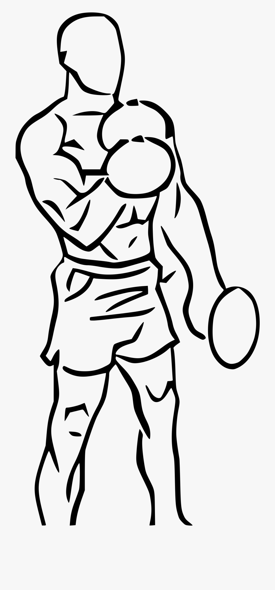 Cross Body Hammer Curl Drawing, Transparent Clipart