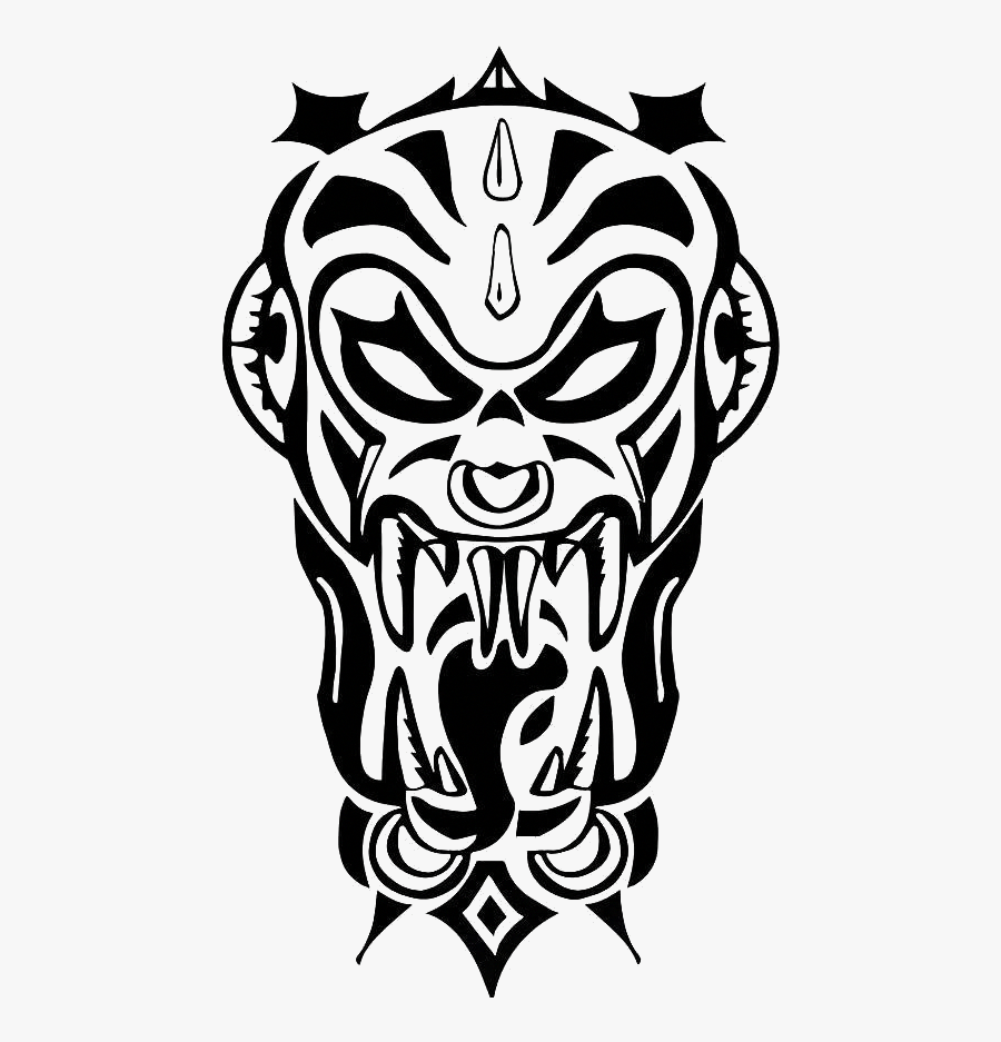 Tribal Zombie, Transparent Clipart