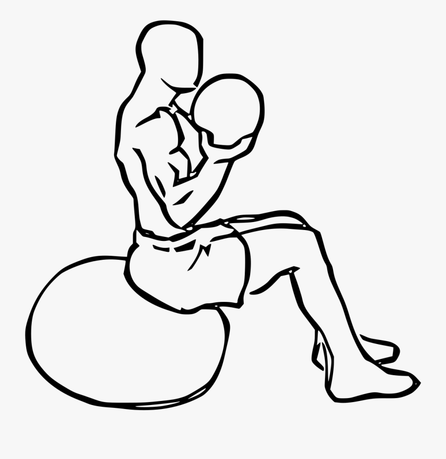 Transparent Biceps Png - Medicine Ball Biceps Curls, Transparent Clipart