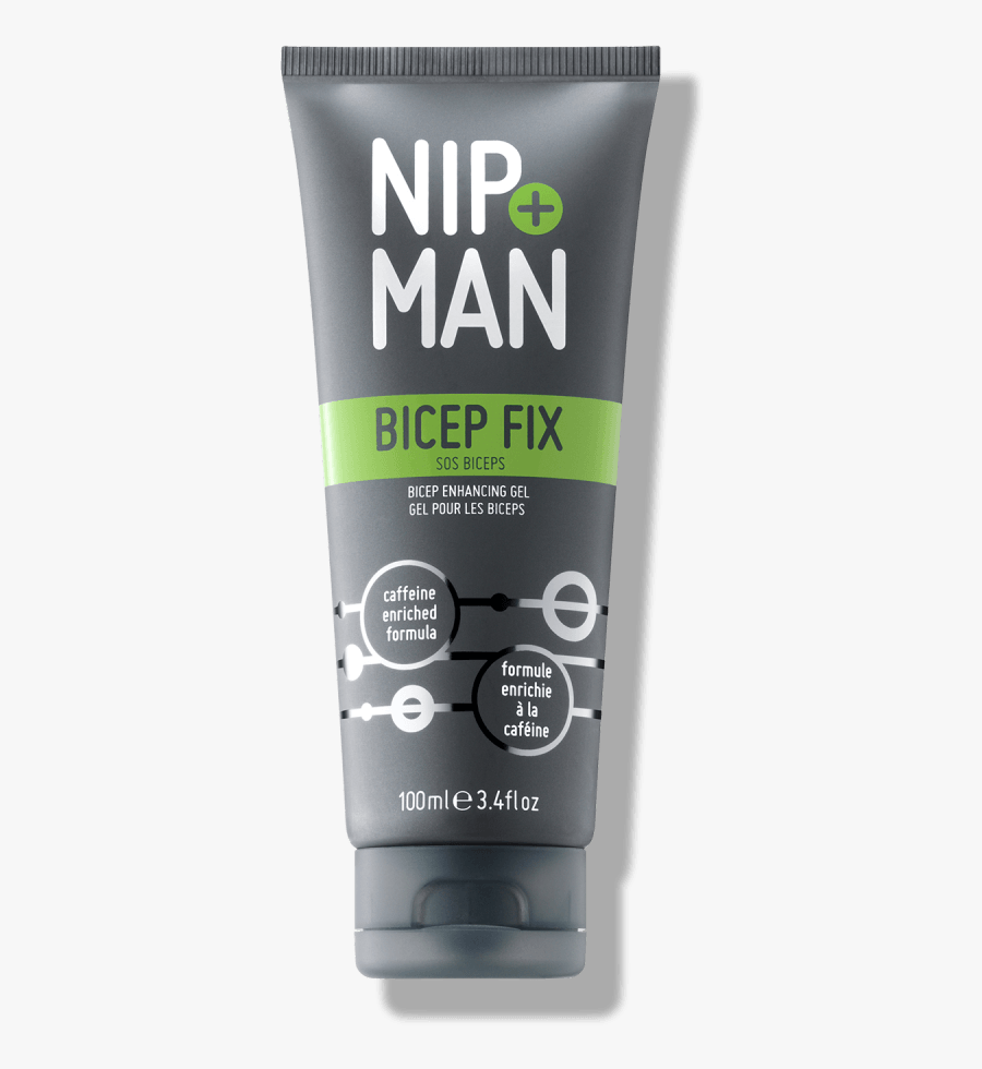 Bicep Fix Nip Fab - Men's Body Sculpting Gel, Transparent Clipart