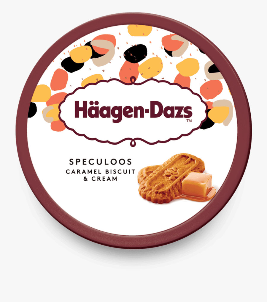 Caramel Biscuit And Cream Speculoos L - Haagen Daz Raspberry And Mango, Transparent Clipart