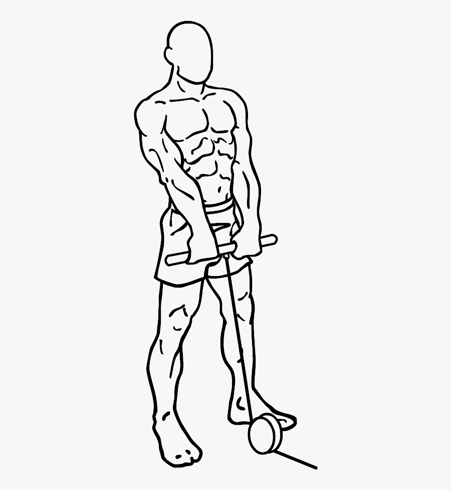 Cable Upright Rows - Z Bar Front Raise, Transparent Clipart
