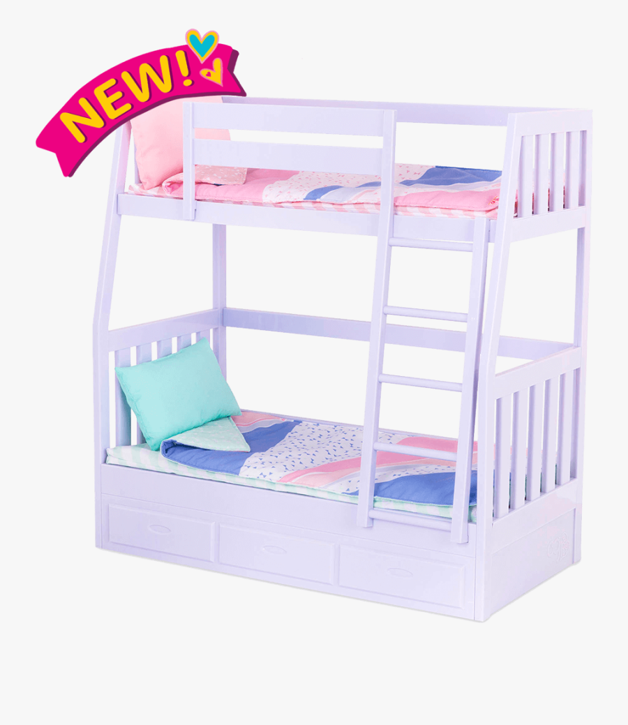 Doll Bunk Beds For 18-inch Dolls - Our Generation Dolls Bedrooms, Transparent Clipart