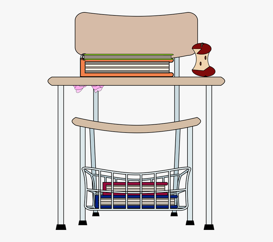 Graphic, School Desk, School, Student, Study - Bunk Bed, Transparent Clipart