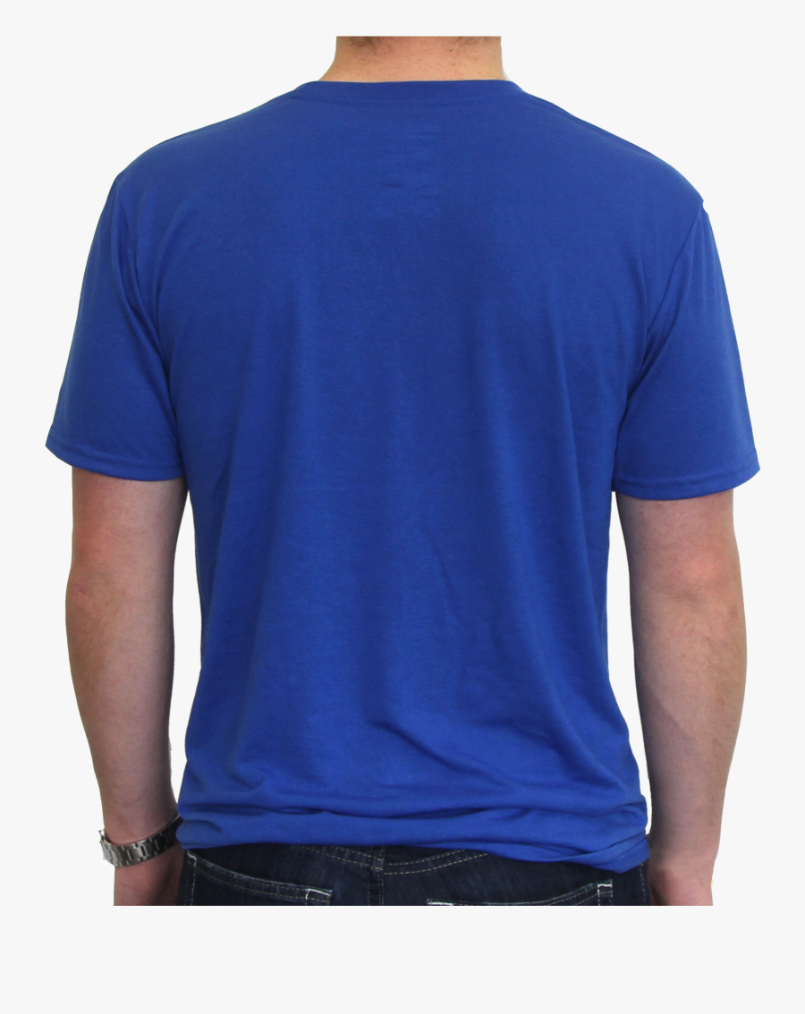 Royal Blue Tshirt Png - Blue Shirt Back Png, Transparent Clipart