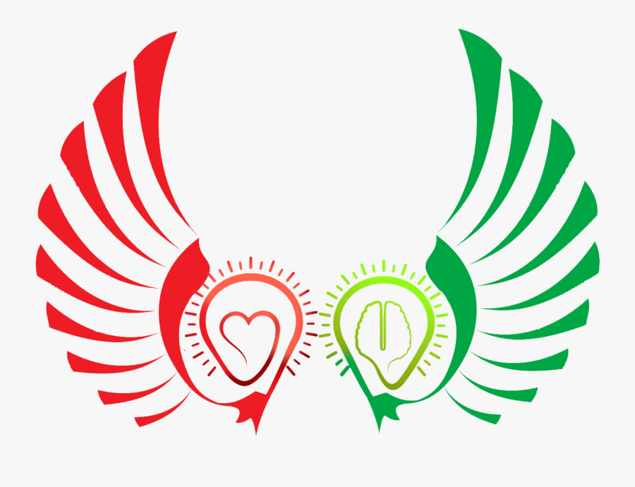 The Two Wings Of Heart & Mind - Ashland Elementary School Logo, Transparent Clipart
