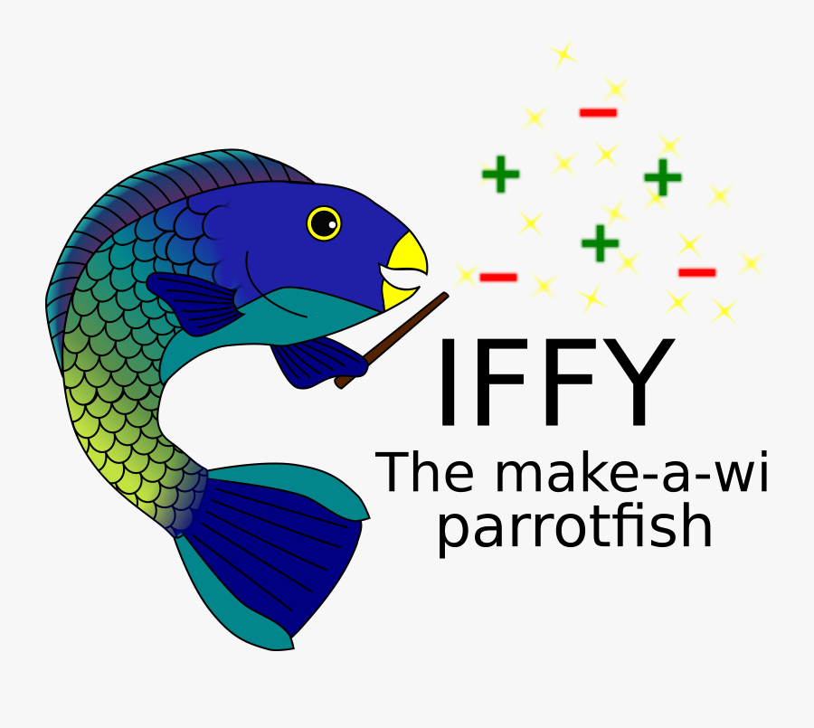 Iffy, The Make A Wish Parrotfish Clip Arts - Cartoon, Transparent Clipart