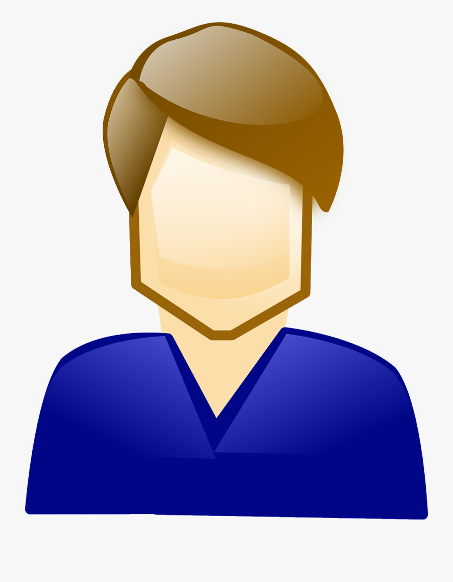 Man With Blue Shirt - Wife Bad, Transparent Clipart