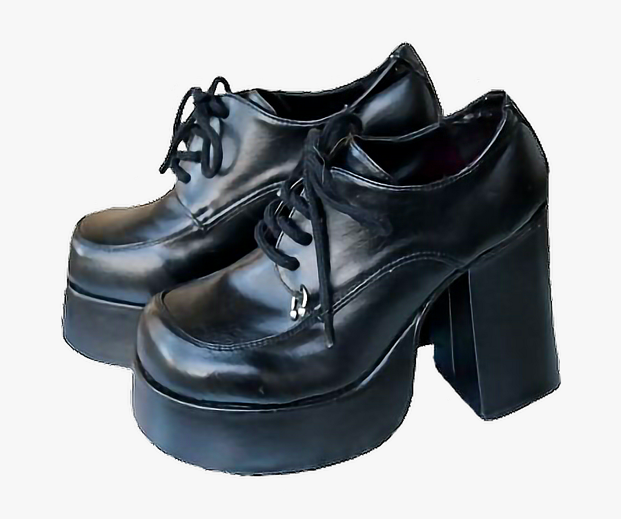 #witch #shoes #blackshoes #heels #blackheels #polyvore - Art Hoe Winter Outfits, Transparent Clipart