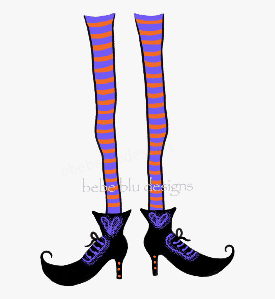 Witch Legs And Shoes - Tights, Transparent Clipart