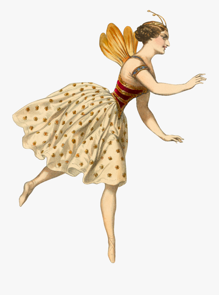 Fairy Painting Figurine Pin-up Girl Pattern - Illustration, Transparent Clipart