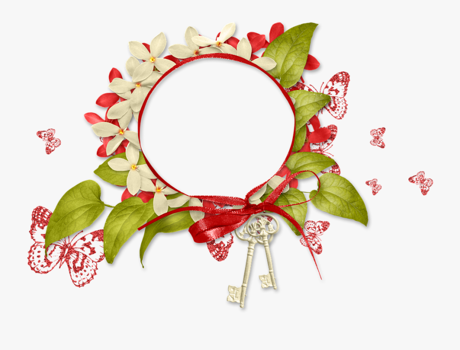 Frame, Photo Frame, Spring, Summer, Flowers, Greens - Mug Background, Transparent Clipart