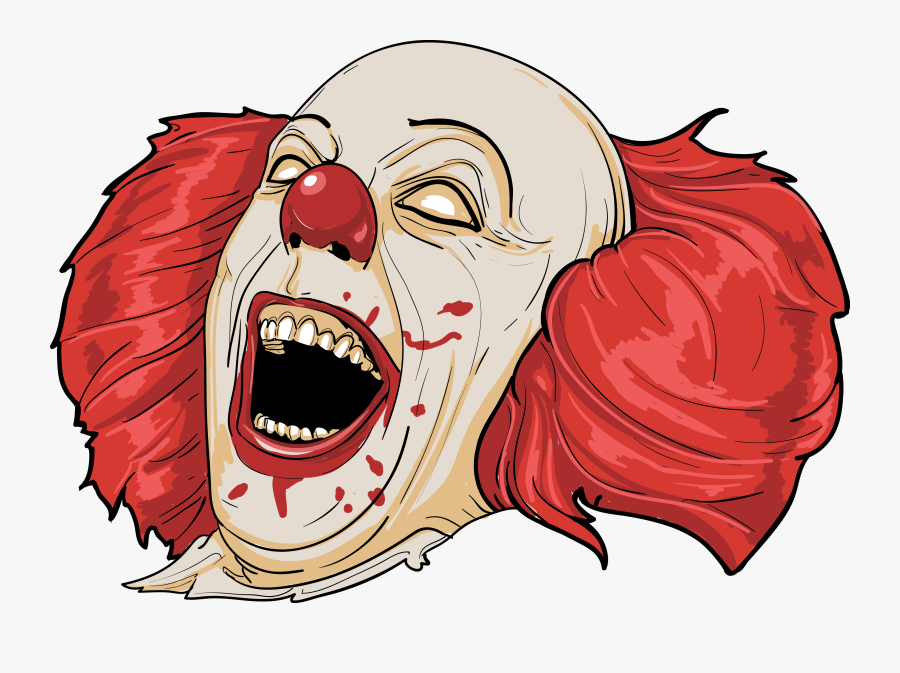 Clown Clipart Mouth - Evil Clown Clip Art, Transparent Clipart