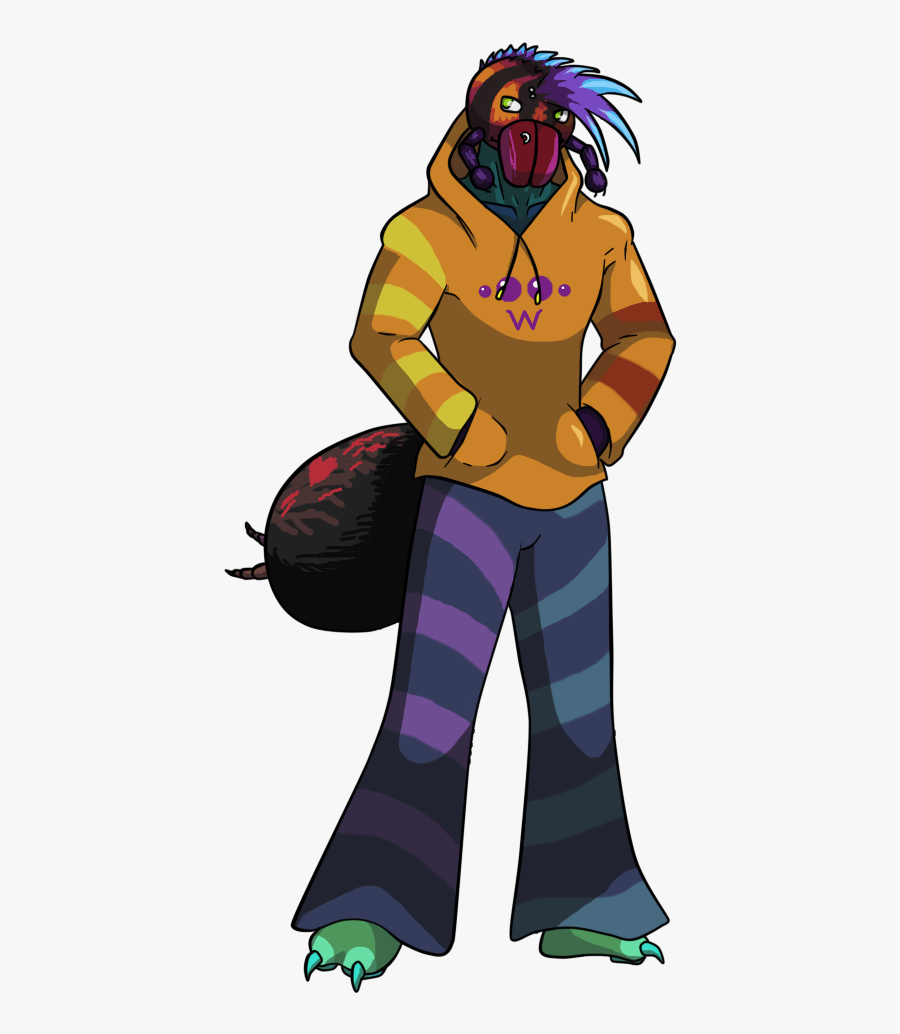 Anthro Tarantula, Transparent Clipart