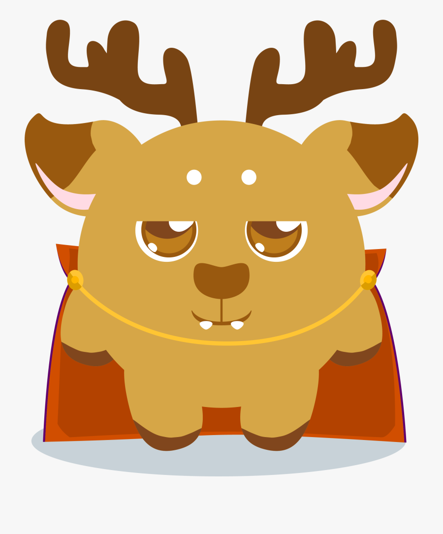 Clip Art Reindeer Cartoon Illustration Lovely - Cartoon, Transparent Clipart