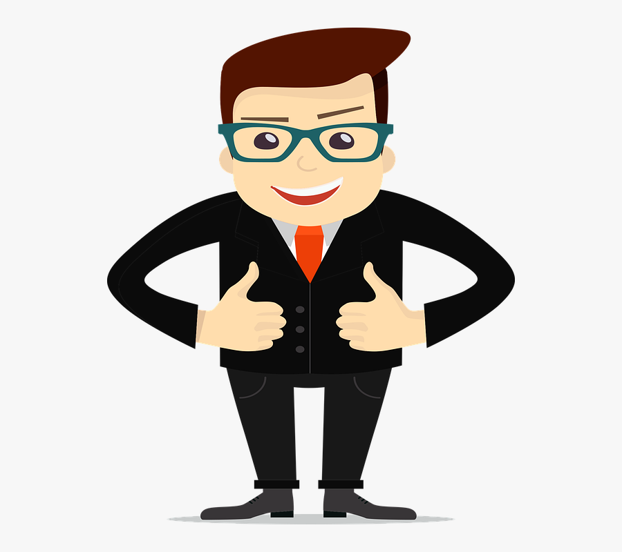 Good, Agree, Director, Business, Intellectual - Confidence Vector Png, Transparent Clipart