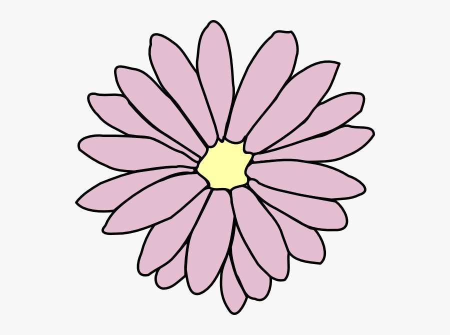 Pink Flower Clipart Flower Chain - Daisy Flower Black And White Clipart, Transparent Clipart