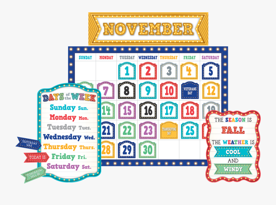 Marquee Calendar, Transparent Clipart