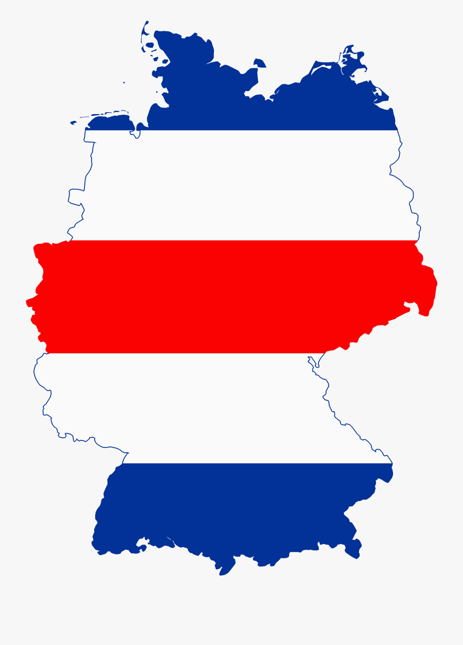 Flag Map Of Allied Occupied Germany - Swabian German, Transparent Clipart