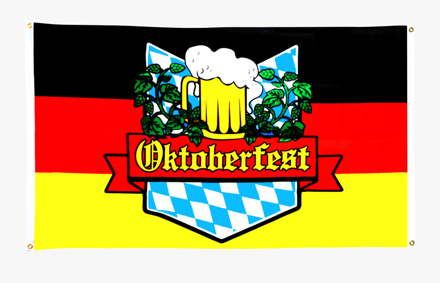 Oktoberfest Germany Flag For Balcony - Oktoberfest Flag, Transparent Clipart
