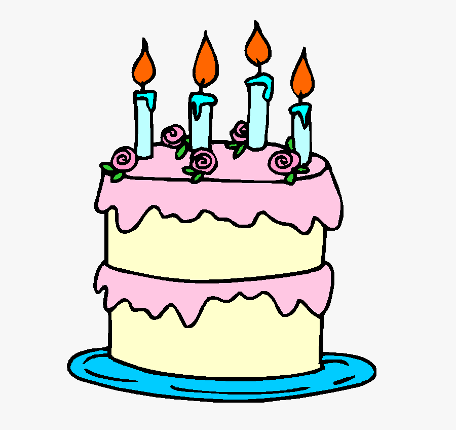Birthday Cake Graphics - Birthday Cake Coloring Page, Transparent Clipart