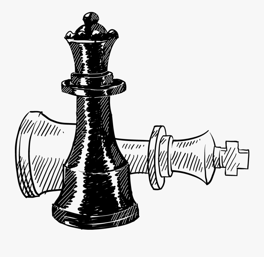 Drawing Chess Sketch - Chess Sketch, Transparent Clipart