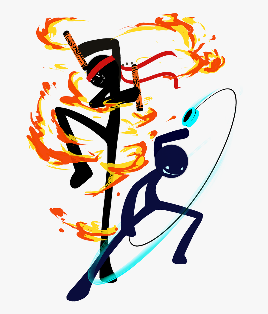 Yoyo Clipart Orange - Hyun's Dojo Stick Figures, Transparent Clipart