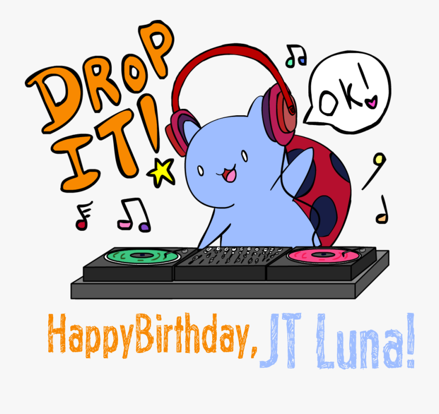 Happybirthdayjib - Catbug Dj, Transparent Clipart