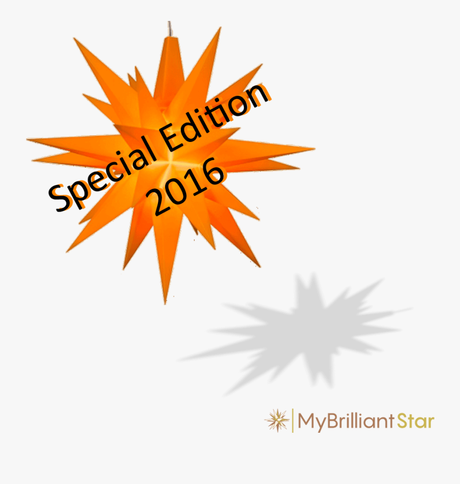 Original Herrnhut Plastic Star, Orange , ~ 13 Cm / - Illustration, Transparent Clipart