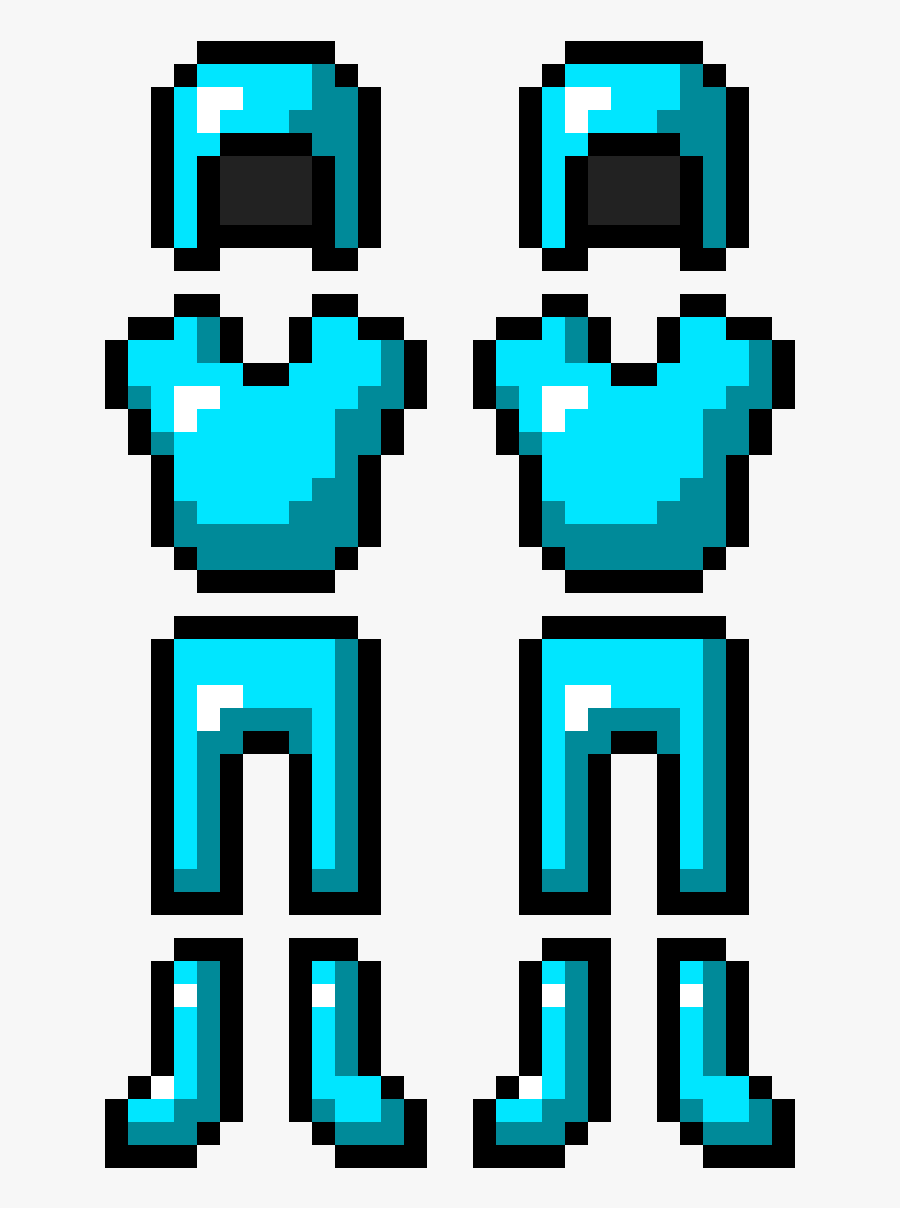 Minecraft Diamond Armor Transparent, Transparent Clipart