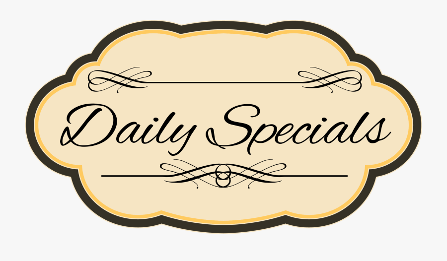 Daily Specials Clipart, Transparent Clipart