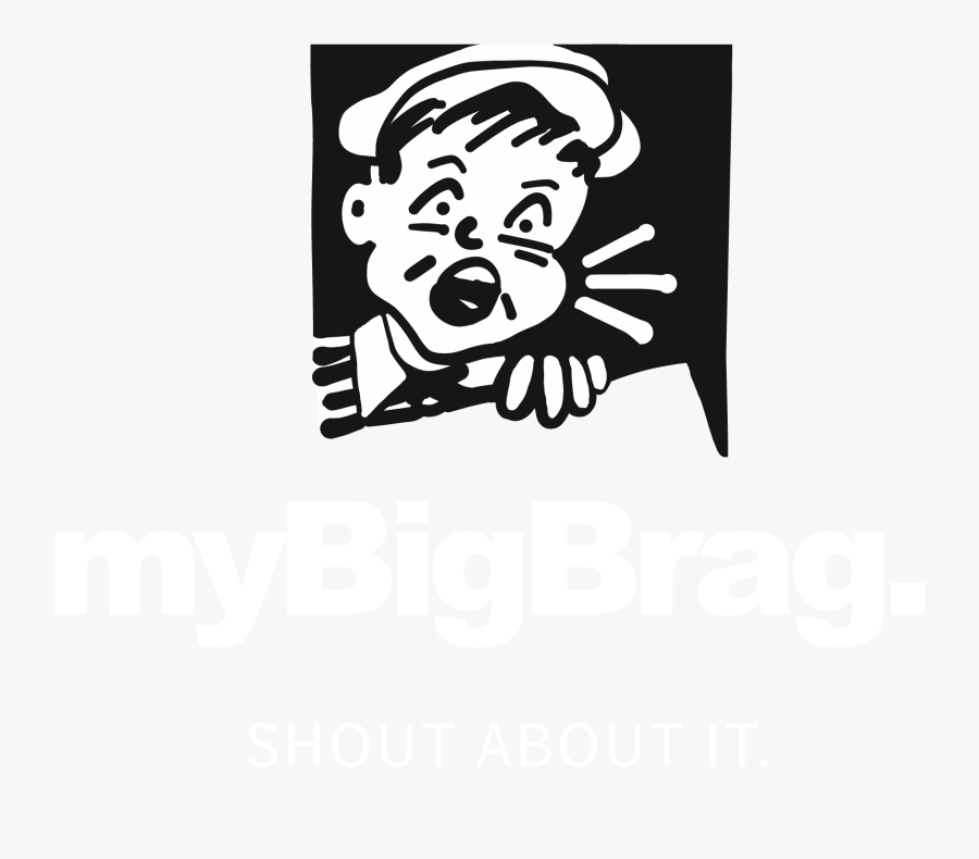 Mybigbrag - Gazete Tutan Çocuk, Transparent Clipart