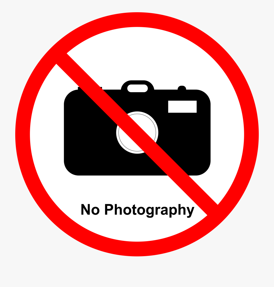 Photography Not Allowed - Photography Not Allowed Sign, Transparent Clipart