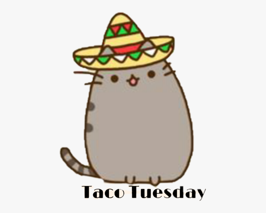 #cute #pusheen #cat #sticker #tuesday #taco #tacotuesday - Pusheen Taco Gif, Transparent Clipart