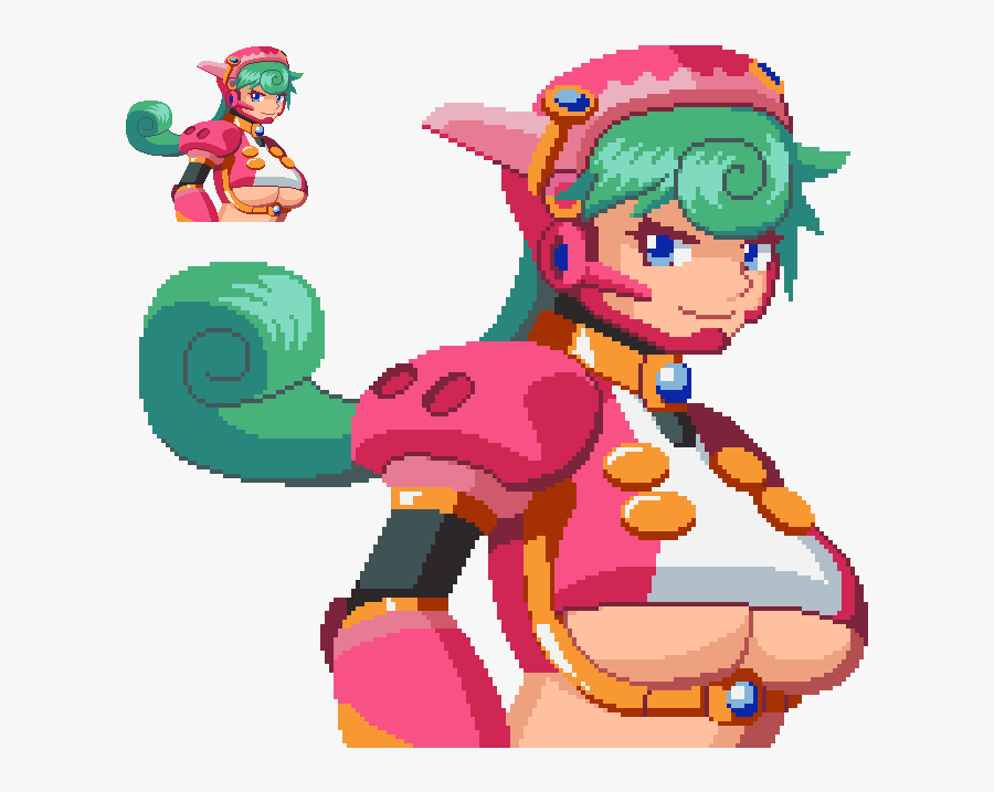 Marino Underboob Armor - Command Mission Megaman X Dive, Transparent Clipart