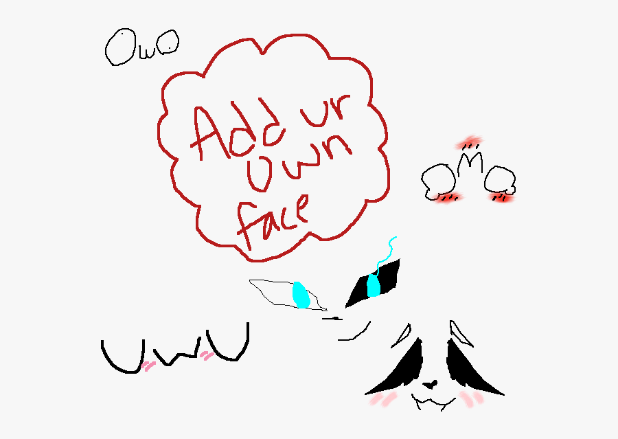 Draw An Uwu Face, Transparent Clipart