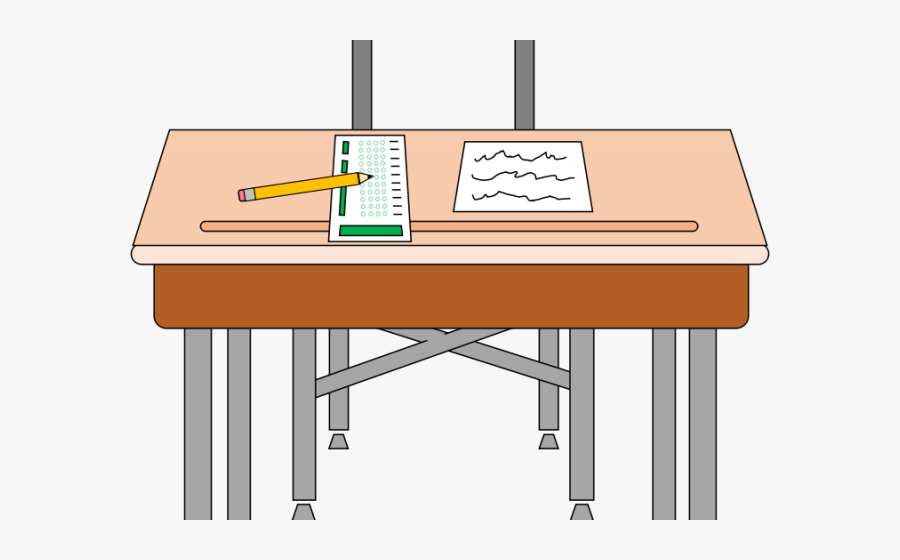Art Clip Student Work At Desk - Desk Clipart, Transparent Clipart